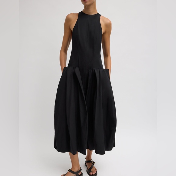 Tibi Dresses & Skirts - Tibi Compact Eco Poplin Pinched Pleat Dress